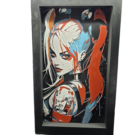 3D Printed Pop Art Wall Plaque – Hand Finished PLA+ Artwork