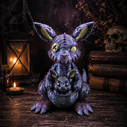 Gothic Kangaroo Joey – Creepy Cute Horror Figurine
