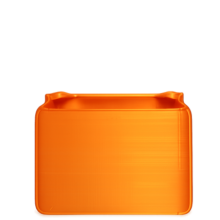 Designer-Inspired Quilted Handbag Vase – Luxury 3D Printed Home Décor (Orange)