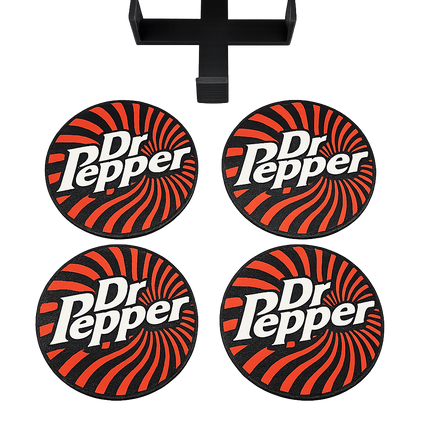 Dr Pepper Inspired Coaster Set – 3D Printed Drink Coasters