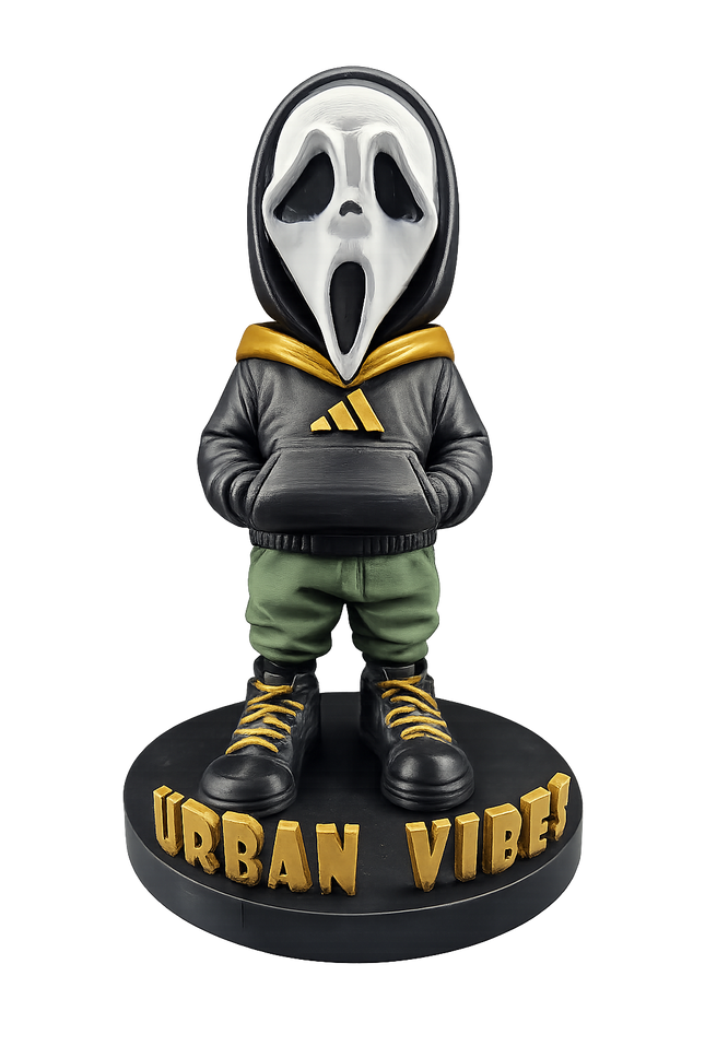 Urban Vibes Scream Mask Figure – Hand Painted 3D Printed Collectible