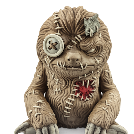 Stitched Monster Creature – Hand Painted 3D Printed Horror Collectible