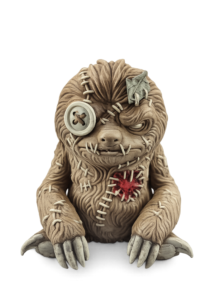 Stitched Monster Creature – Hand Painted 3D Printed Horror Collectible