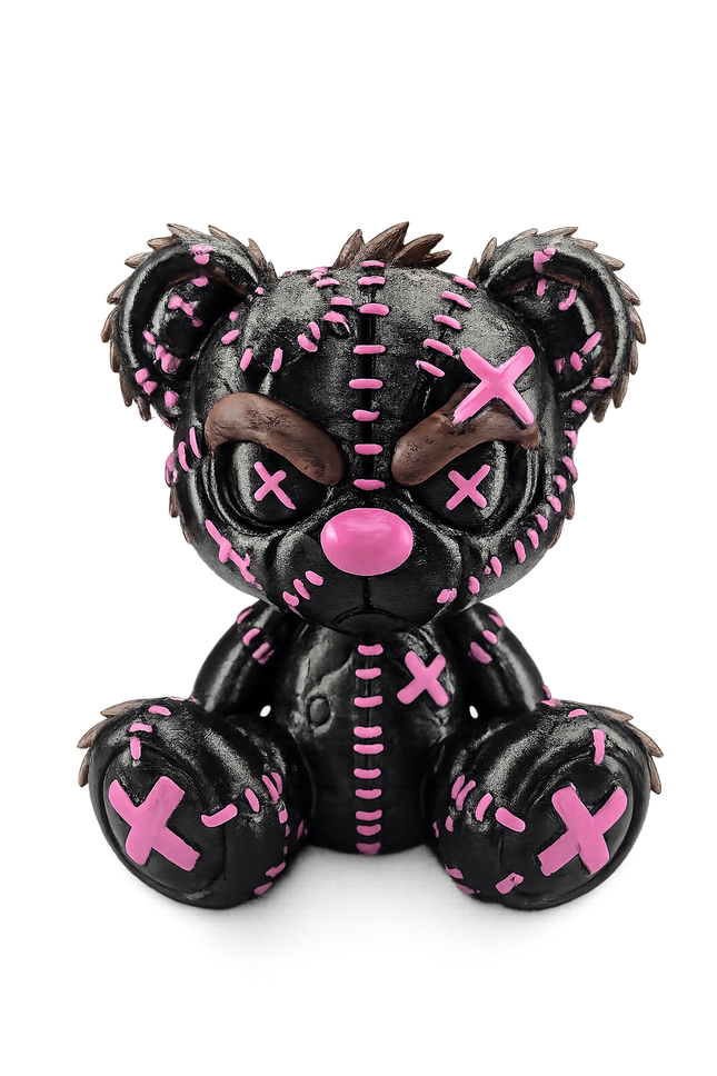 Dark Stitch Teddy – Hand Painted 3D Printed Horror Bear Collectible