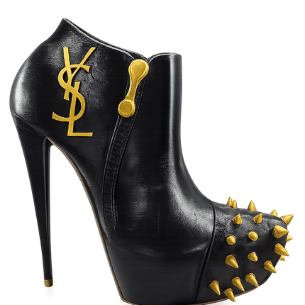 Luxury Inspired Spike Heel Vase – Hand Painted 3D Printed Statement Décor