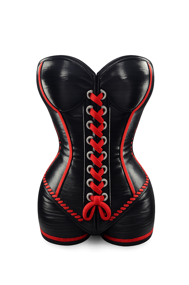 Steampunk Corset Vase – Hand Painted Decorative Statement Piece