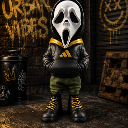 Urban Vibes Scream Mask Figure – Hand Painted 3D Printed Collectible