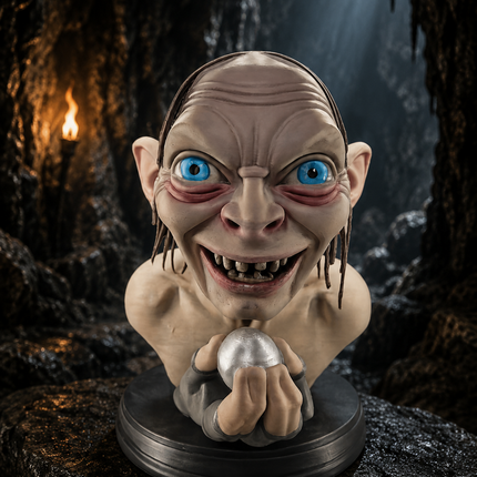 Gollum Bust – Hand Painted 3D Printed Collectible