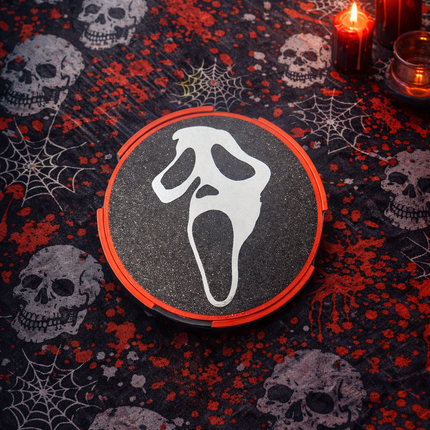 Horror Coaster Set – Michael, Jason, Chucky &amp; Ghost Face (PLA+)