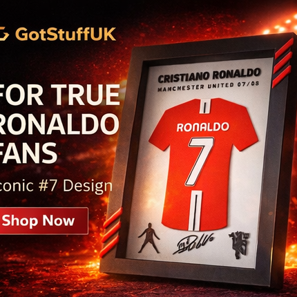 Cristiano Ronaldo 3D Printed Wall Art Frame – PLA+ (21cm x 16cm)
