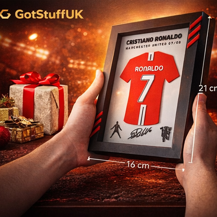 Cristiano Ronaldo 3D Printed Wall Art Frame – PLA+ (21cm x 16cm)