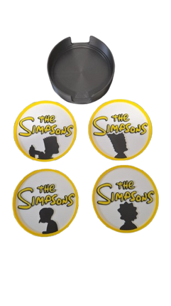 Simpsons Coaster Set – 3D Printed PLA+