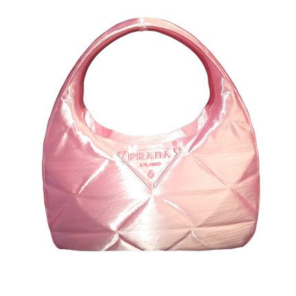 Designer-Inspired Quilted Handbag Vase | Luxury Silk PLA 3D Printed Fashion Home Décor | Unique Gift for Her