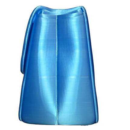 Designer-Inspired Quilted Handbag Vase – Luxury 3D Printed Home Décor (Blue)