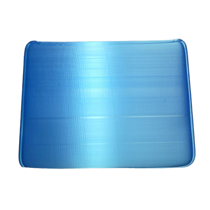 Designer-Inspired Quilted Handbag Vase – Luxury 3D Printed Home Décor (Blue)
