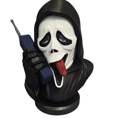 Ghost Face-Inspired Horror Bust – Hand Painted