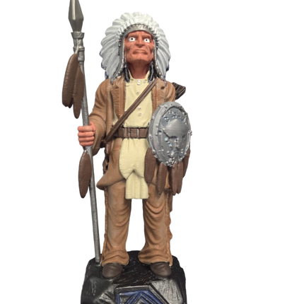 Native American Warrior Ornament – Hand Painted