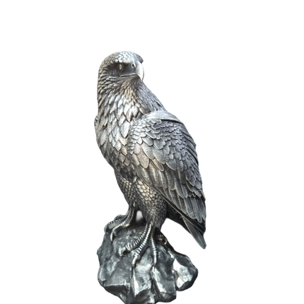Majestic Eagle Ornament – Metallic Silver Finish