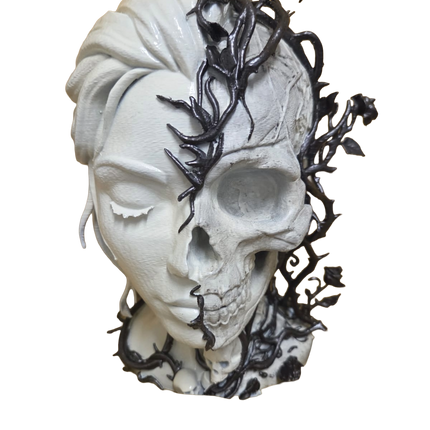 Life and Death Bust Ornament – Hand Painted