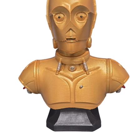 Golden Droid Bust – Hand Painted