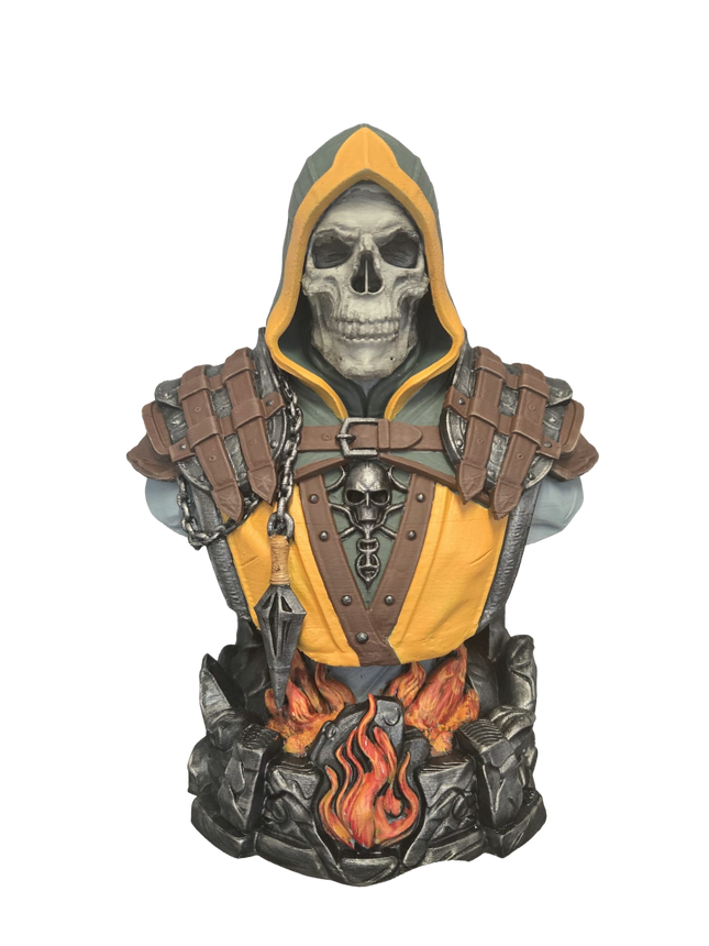 Scorpion Bust Ornament – Hand Painted