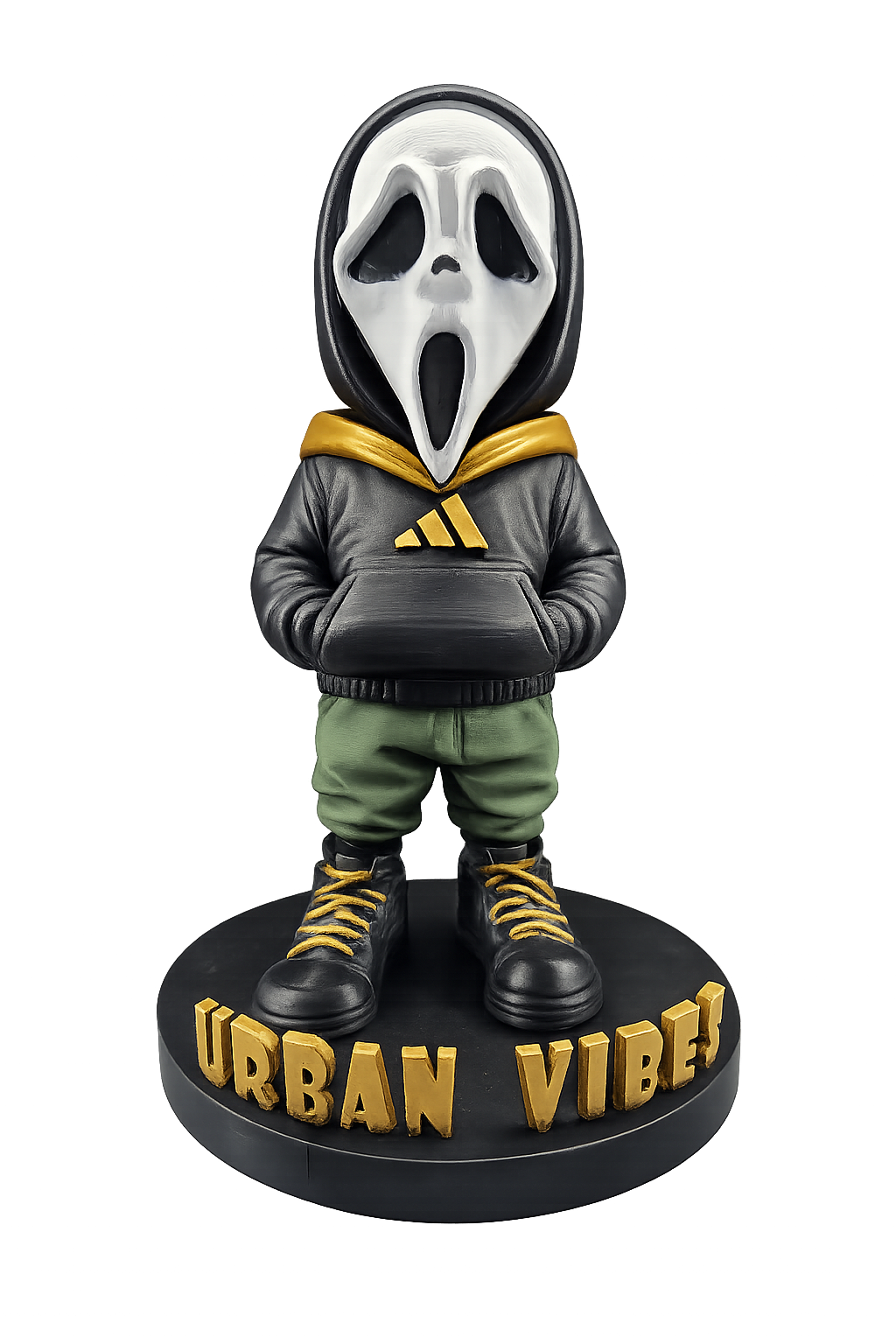 Urban Vibes Scream Mask Figure – Hand Painted 3D Printed Collectible
