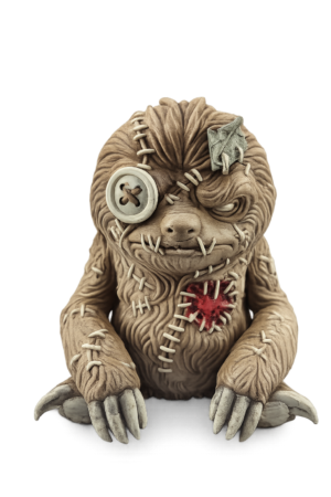Stitched Monster Creature – Hand Painted 3D Printed Horror Collectible
