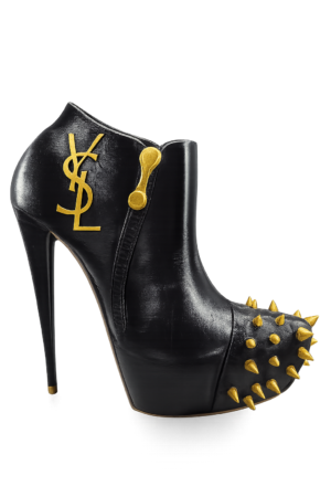 Luxury Inspired Spike Heel Vase – Hand Painted 3D Printed Statement Décor