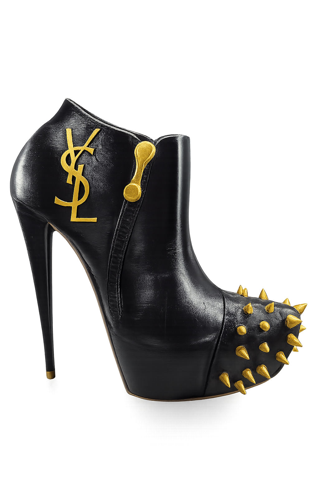 Luxury Inspired Spike Heel Vase – Hand Painted 3D Printed Statement Décor
