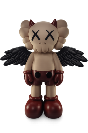 Kaws Dark Angel Skull Figure – Hand Painted 3D Printed Collectible
