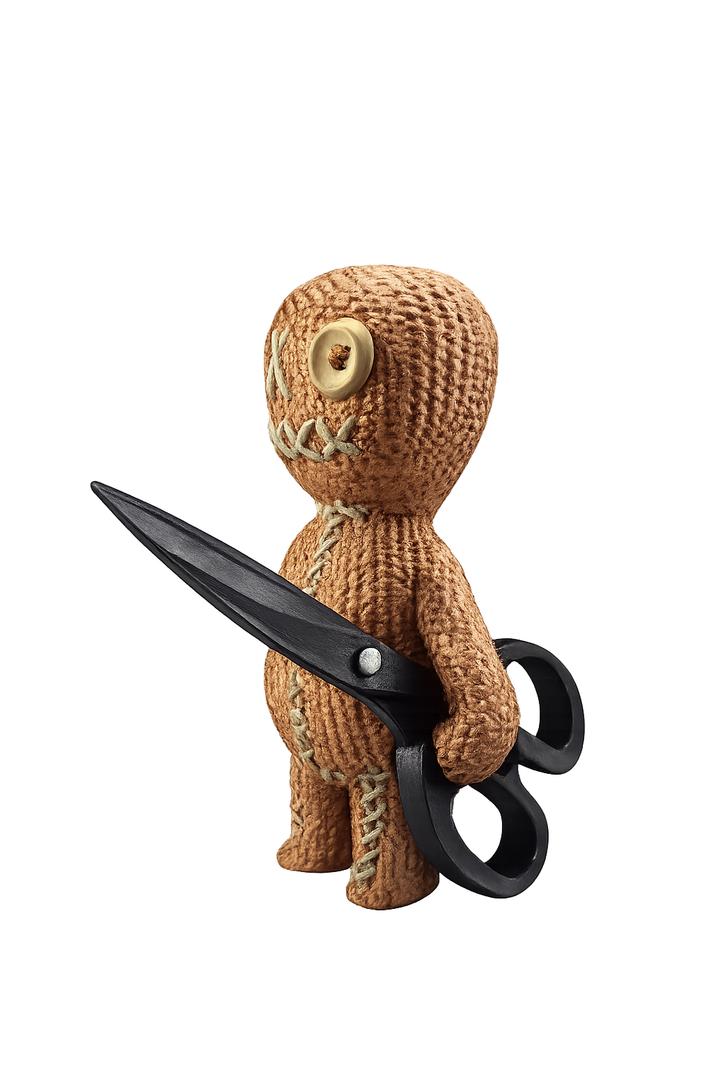 Creepy Stitch Doll Figure – Hand Painted 3D Printed Horror Collectible - Image 2