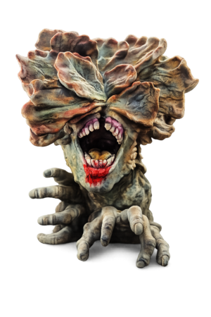 Clicker Mutated Horror Creature Display – Hand Painted 3D Printed Collectible