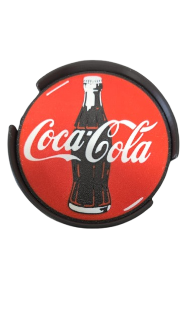 Retro Cola Coaster Set – 3D Printed PLA+ (4 Pack with Holder) - Image 4