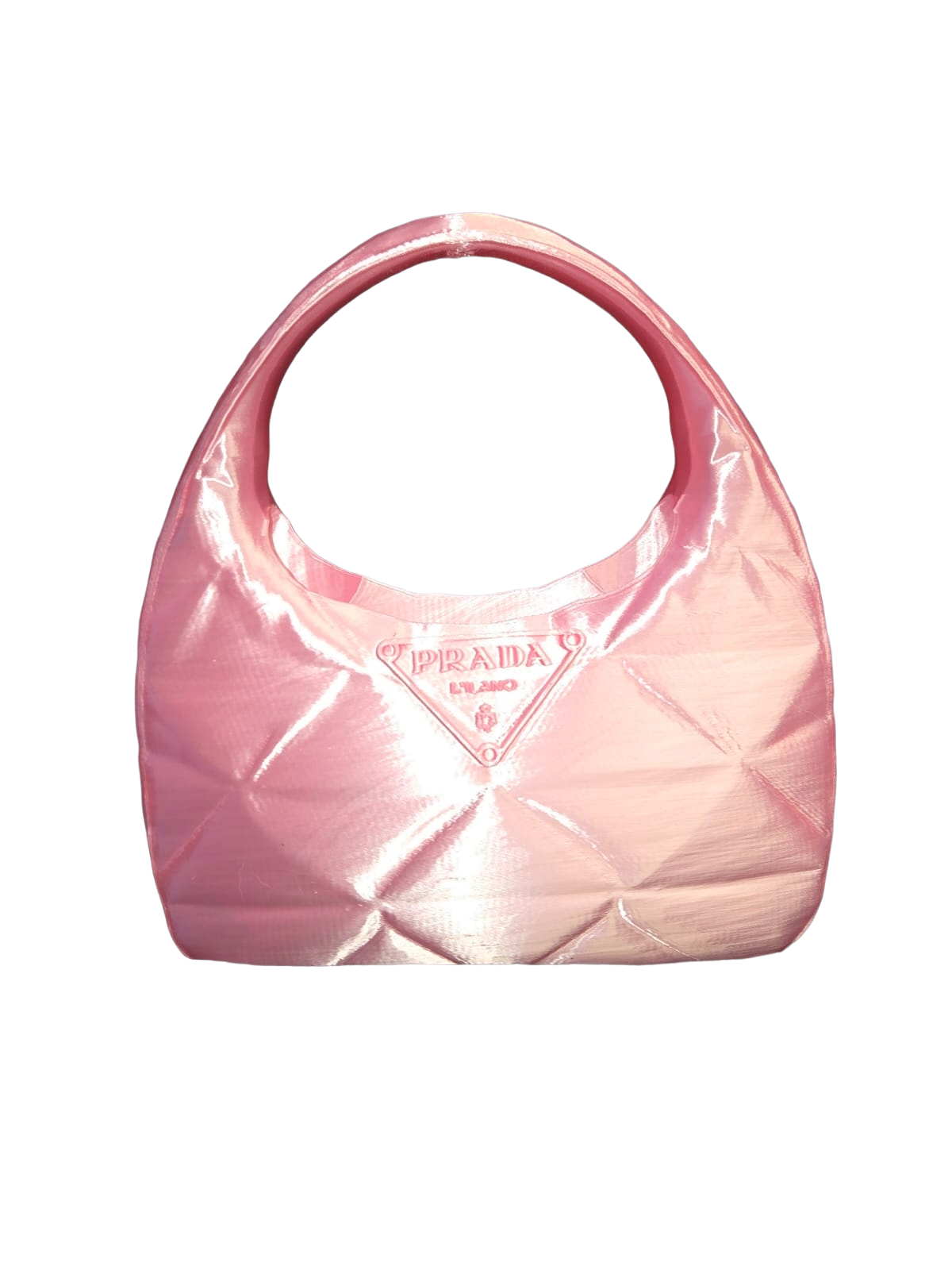 Designer-Inspired Quilted Handbag Vase | Luxury Silk PLA 3D Printed Fashion Home Décor | Unique Gift for Her