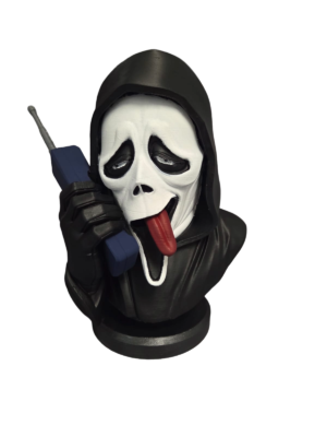 Ghost Face-Inspired Horror Bust – Hand Painted