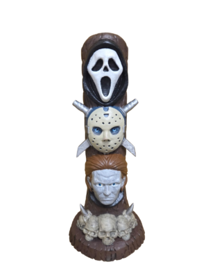 Horror Totem Ornament – Hand Painted
