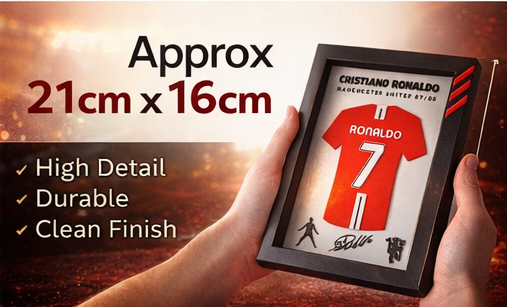 Cristiano Ronaldo 3D Printed Wall Art Frame – PLA+ (21cm x 16cm) - Image 5