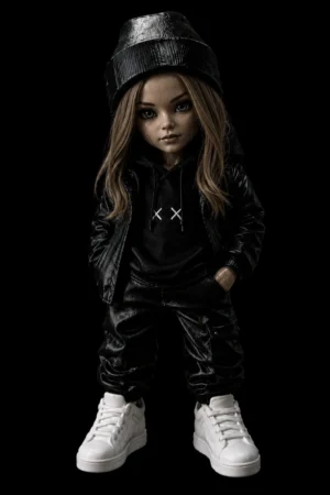 Meghan URBZ 3D printable horror doll STL model wearing urban streetwear
