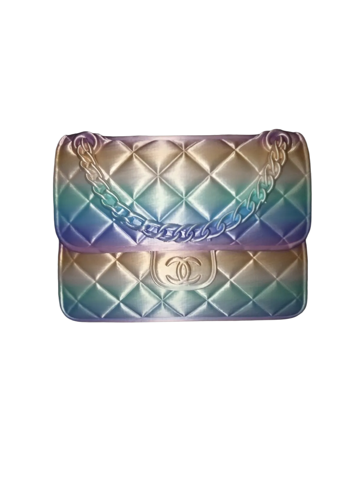 Designer-Inspired Quilted Handbag Vase – Luxury 3D Printed Home Décor (Tri Colour)