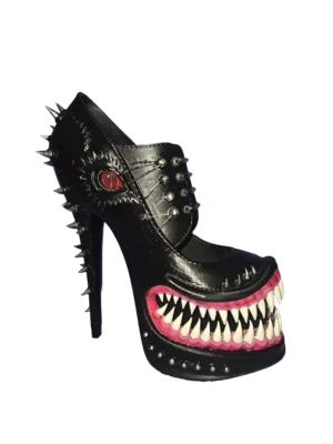 Monster Heels Ornament 3D printed horror-inspired gothic decorative shoe