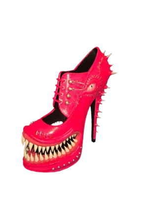 Monster Heels Ornament 3D printed horror-inspired decorative shoe