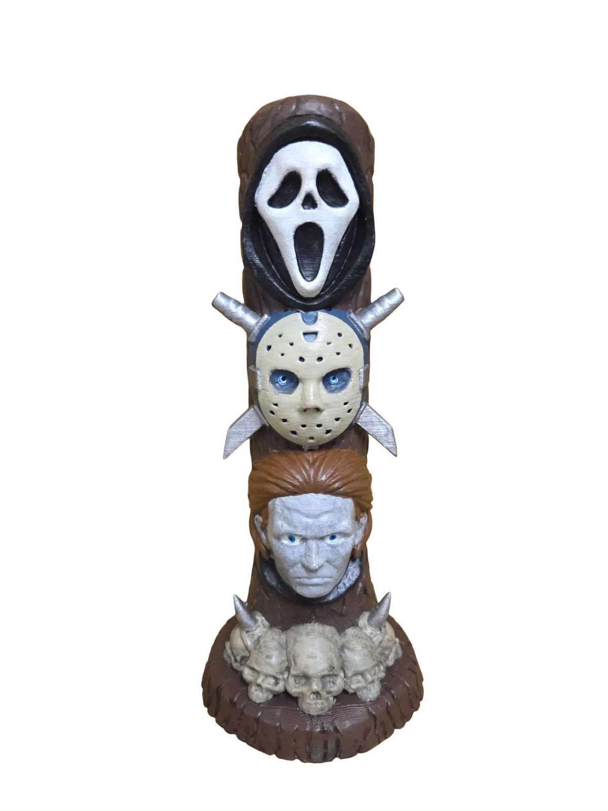 Horror Totem Ornament hand-painted 3D printed slasher-inspired collectible