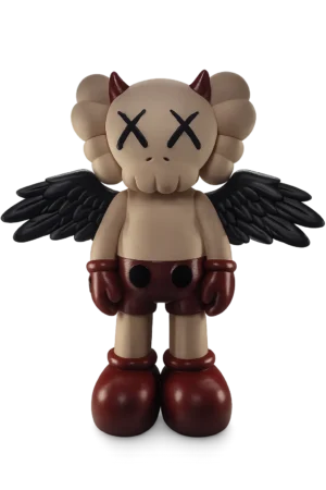 Kaws Dark Angel Skull Figure – Hand Painted 3D Printed Collectible