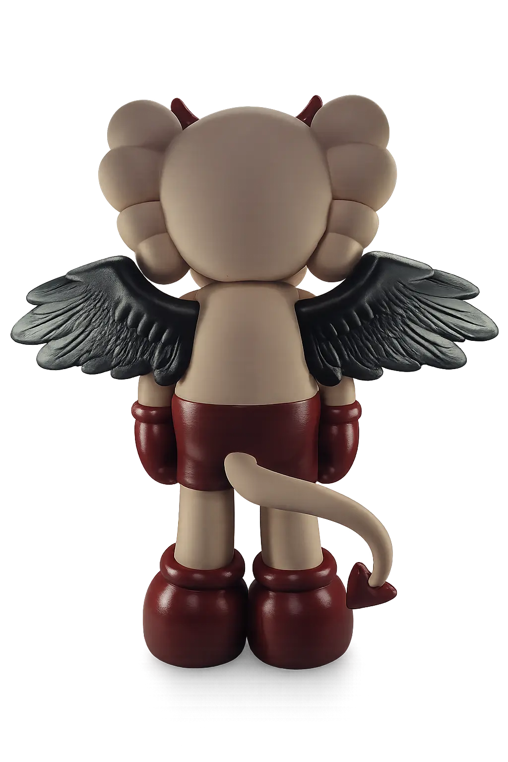 Kaws Dark Angel Skull Figure – Hand Painted 3D Printed Collectible - Image 3