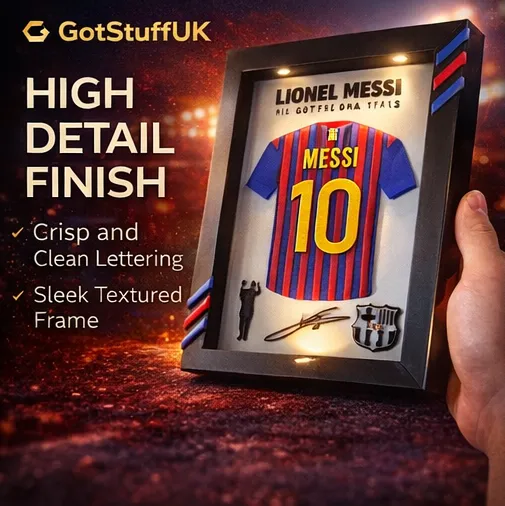 Lionel Messi 3D Printed Wall Art Frame – Barcelona #10 (PLA+) – 21cm x 16cm - Image 4