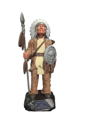 Native American Warrior Ornament hand-painted 3D printed figure
