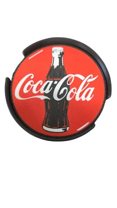 Retro Cola Coaster Set – 3D Printed PLA+ (4 Pack with Holder) - Image 4