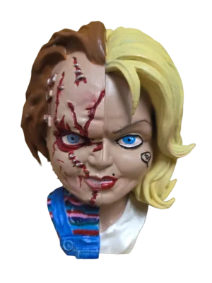 Split Horror Couple Bust hand-painted 3D printed horror collectible