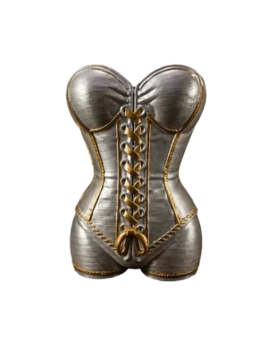 Steampunk Corset Vase hand-painted 3D printed decorative vase