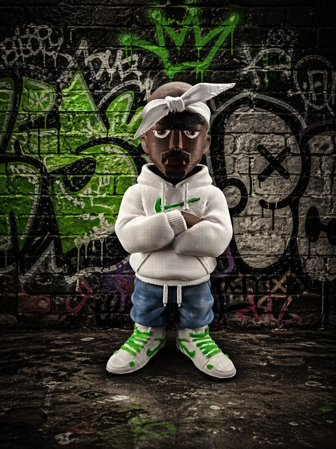Street Legend Urban Figure – Hand Painted 3D Printed Collectible - Image 2